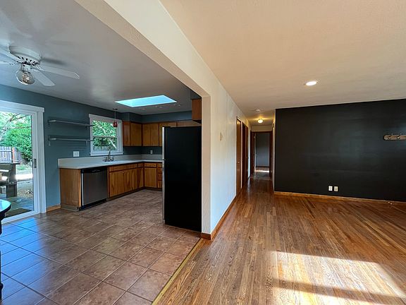 Living room to dining room/kitchen
