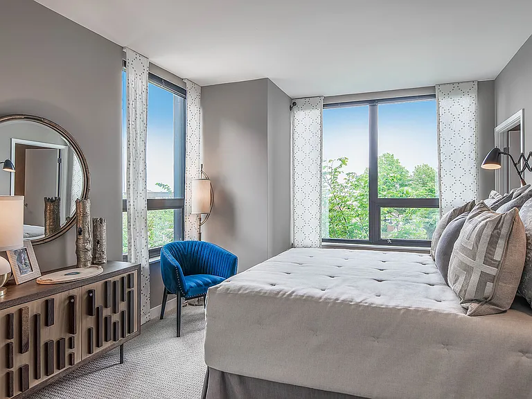 Ample natural sunlight with large windows throughout