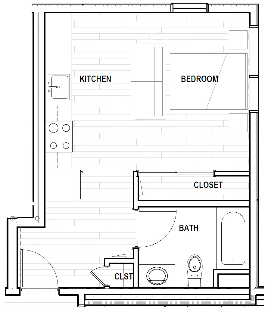 Floor plan Studio S1 5