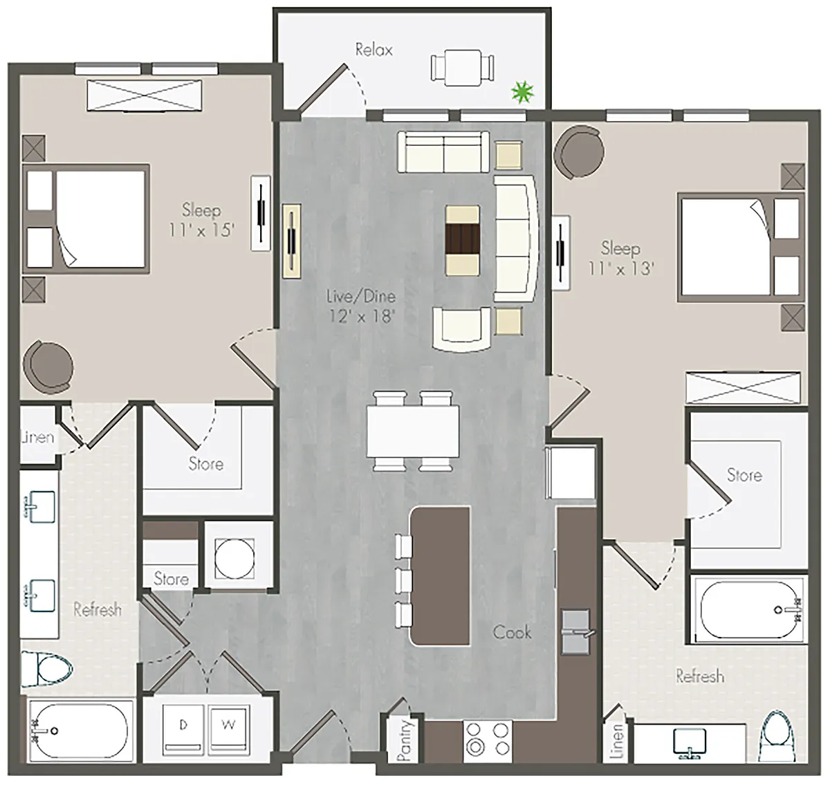 Floor plan Addie