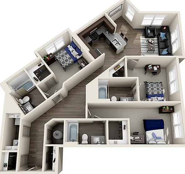 C3 Signature 1505 Apartments Near NC State University Raleigh North Carolina NCSU