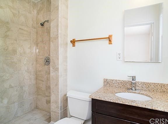 The remodeled private master bathroom.