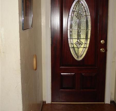 New Front Door opens into small entry way