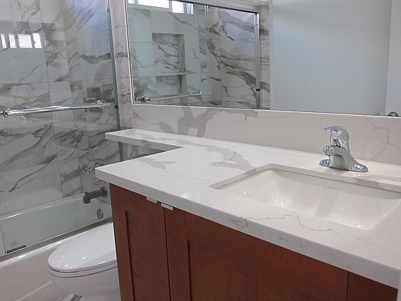 New cabinet, faucet and sink