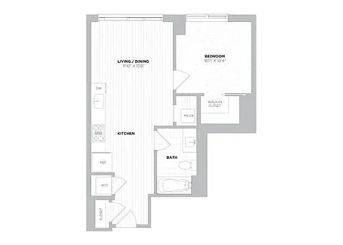Floor plan Dylan 1M.1