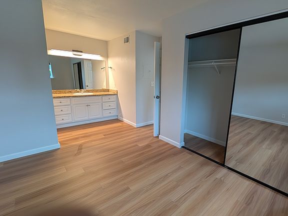 Master bedroom with bathroom