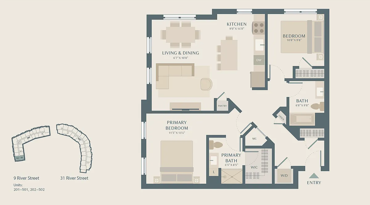 Floor plan Calder