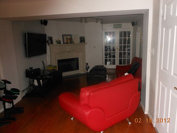 Family room with gas fireplace