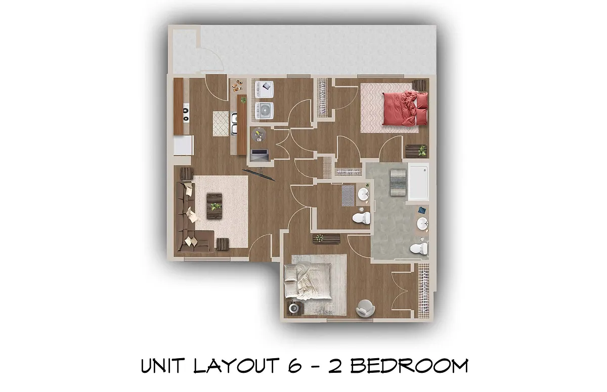 Floor plan Two Bedroom