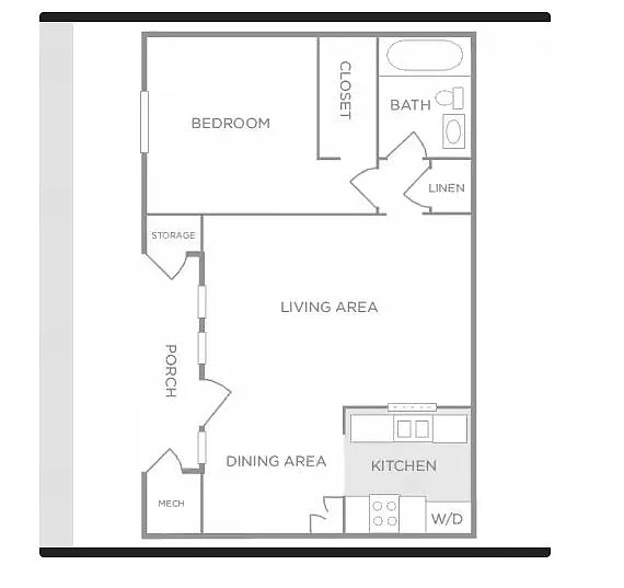 Floor plan 1 Bedroom