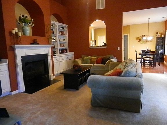 Family room looking into kit