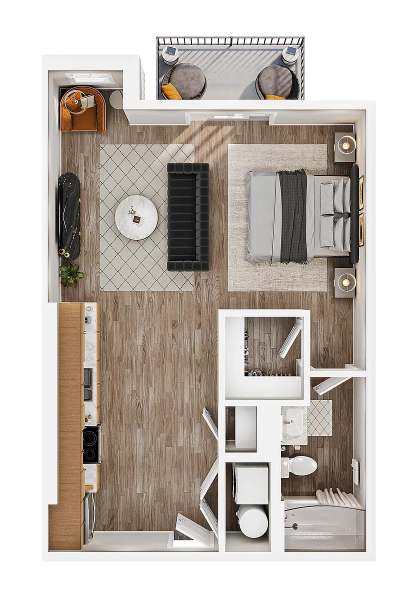 Floor plan S1b The Lock