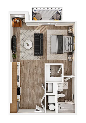 Floor plan S1b The Lock
