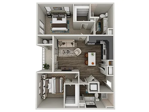 Floor plan 2X2-1168