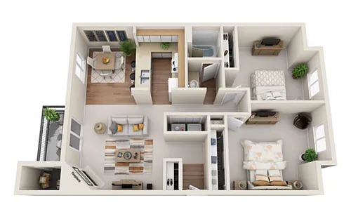 Floor plan 2X1 A