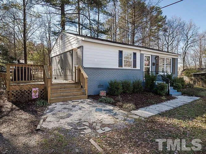 large deck off the side of the house
