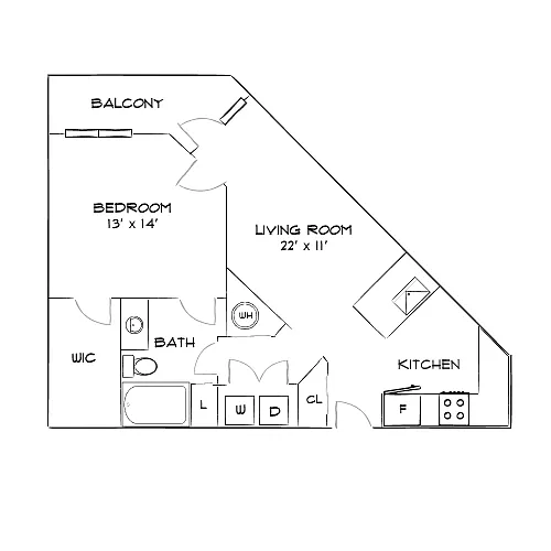 Floor plan Design 1B