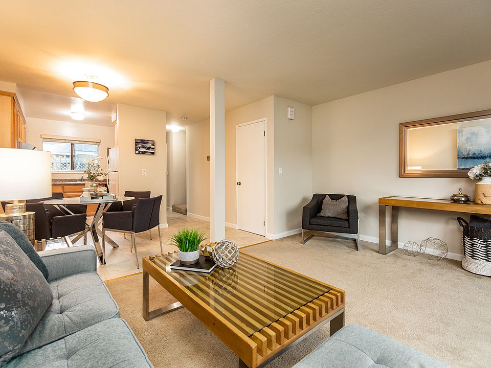 2 Bed / 1.5 Bath - Staged Living Room / Dining Area