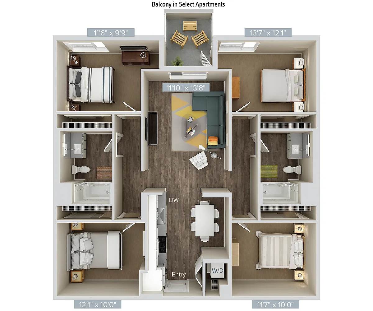 Floor plan D1-1277