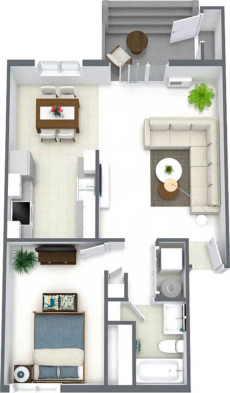Floor plan 1 - Bed