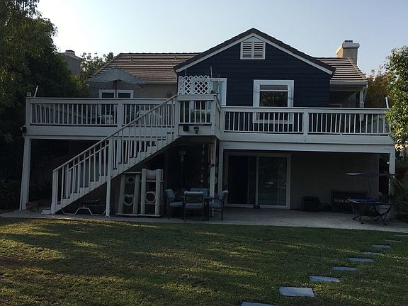 Backyard and deck 