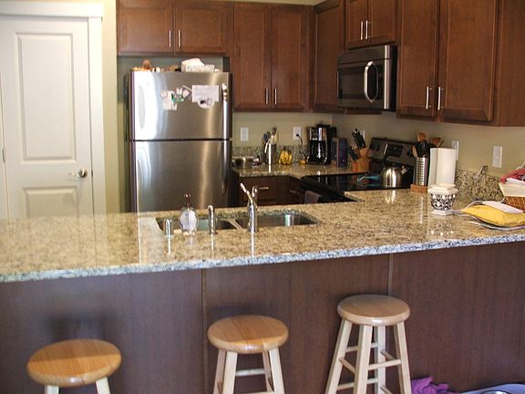 View of the kitchen.