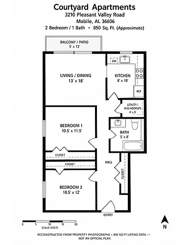 Floor plan 2 Bedroom