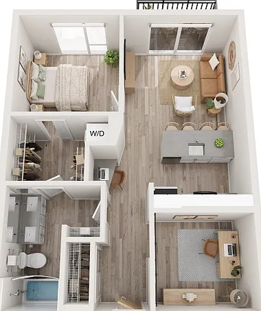 Plan B10 | 1 bedroom + den, 1 bathroom Plan B10 | 1 bedroom + den, 1 bathroom