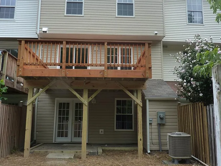 Deck & Back Yard
