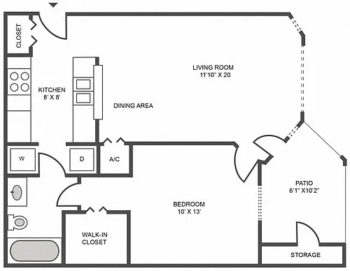 Floor plan 1B