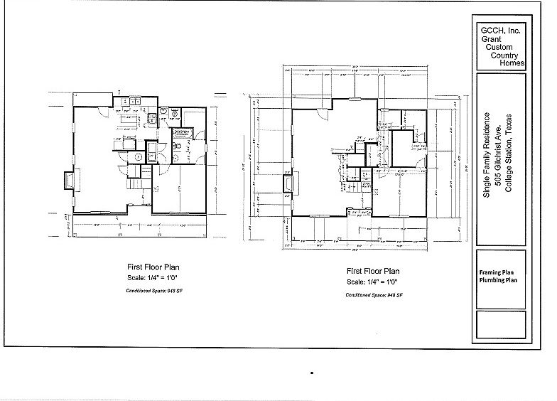 First floor plans