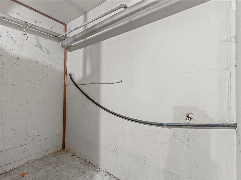 Locked storage - plenty of space for at least 2-3 bicycles