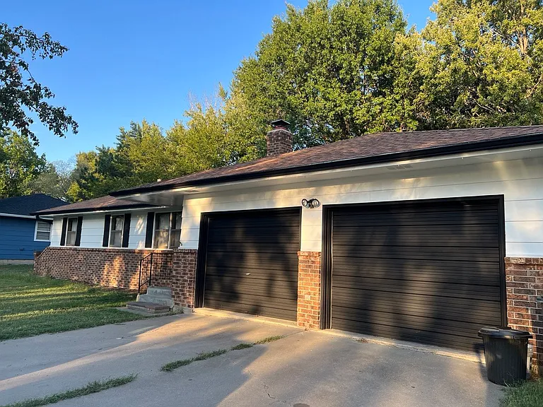 Front view of Garage