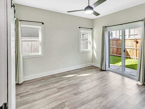 First Floor Primary Bedroom with Patio access