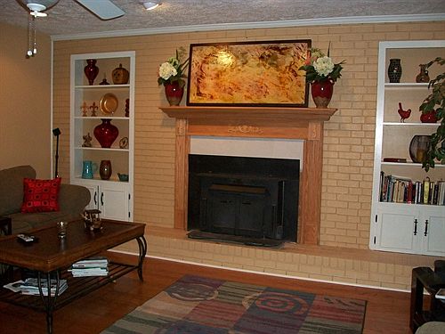 fireplace in great room