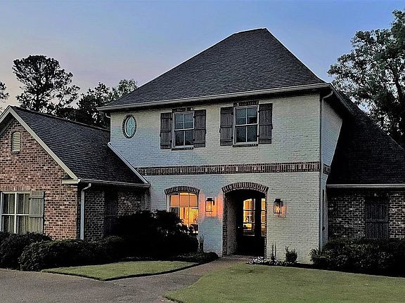 Gas lanterns at twilight