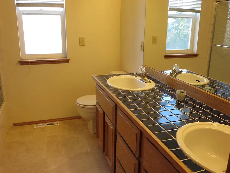 Upstairs, kids bathroom