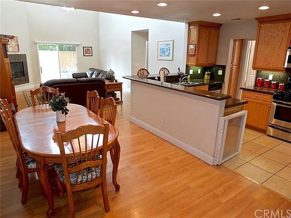Dining room open to the kitchen and living room
