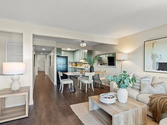 staged to show space. Does not come furnished