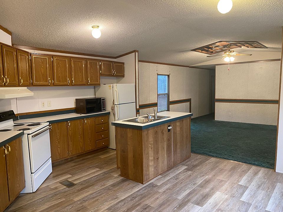 kitchen and living room