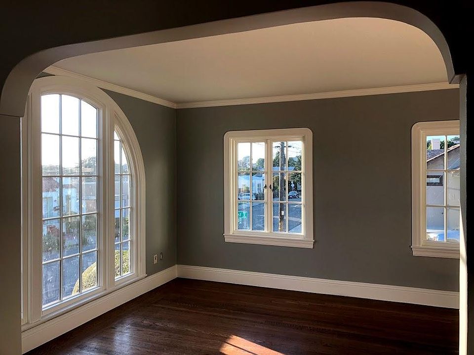 Arched window with a view