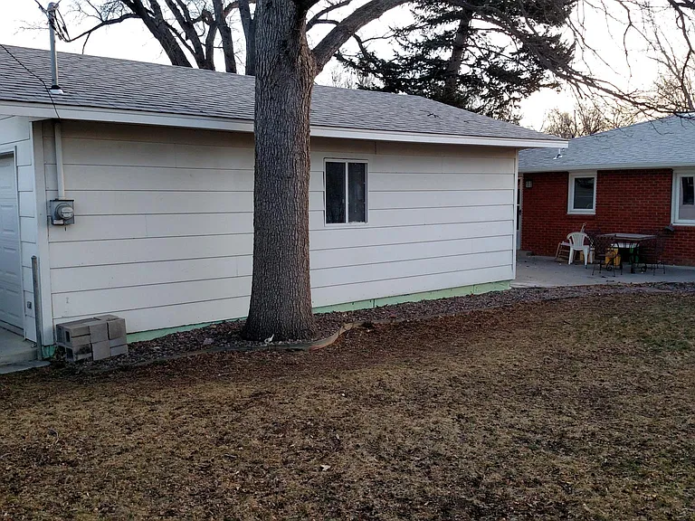 Garage on the alley.