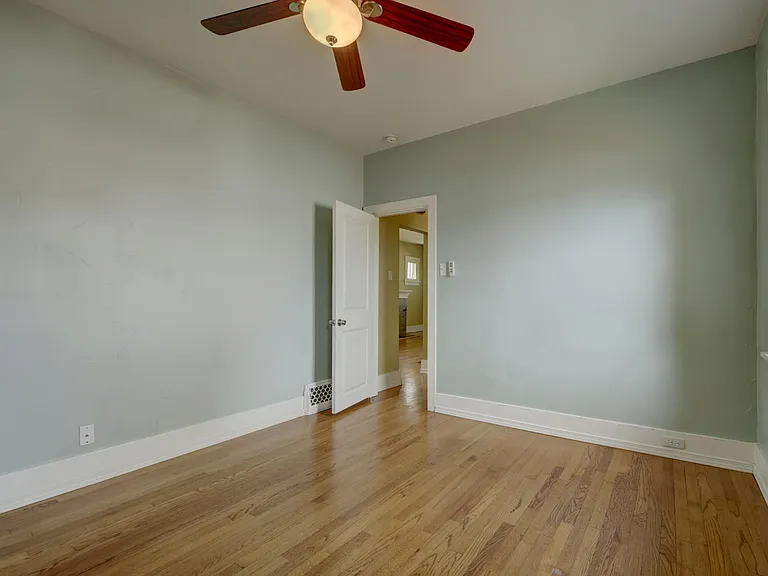 Master bedroom located in rear of home.
