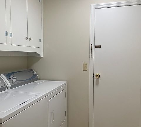 laundry off garage