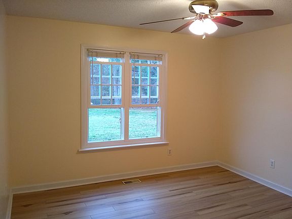 Dining room with brand new luxury vinyl floor.