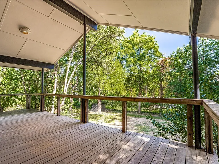 Expansive deck off the Study