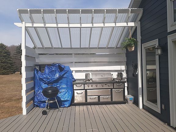 main deck with covered grill