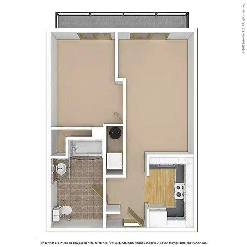Floor plan 1x1k