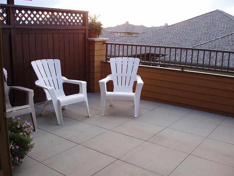 Left side of large deck