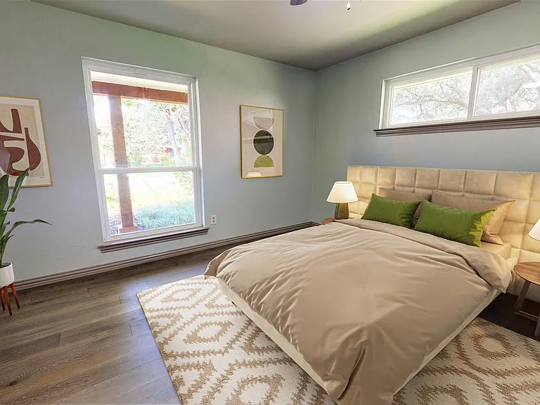 Bedroom 2. This image shows a virtually furnished space. Bedrooms come unfurnished.